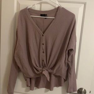 Urban Outfitters cozy waffle knit shirt